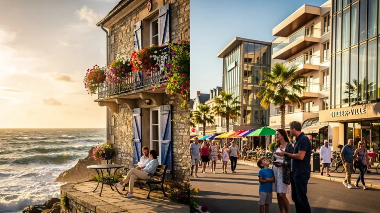 Comparaison réaliste entre hôtels authentiques de Saint-Pierre et hôtels modernes de Quiberon-ville