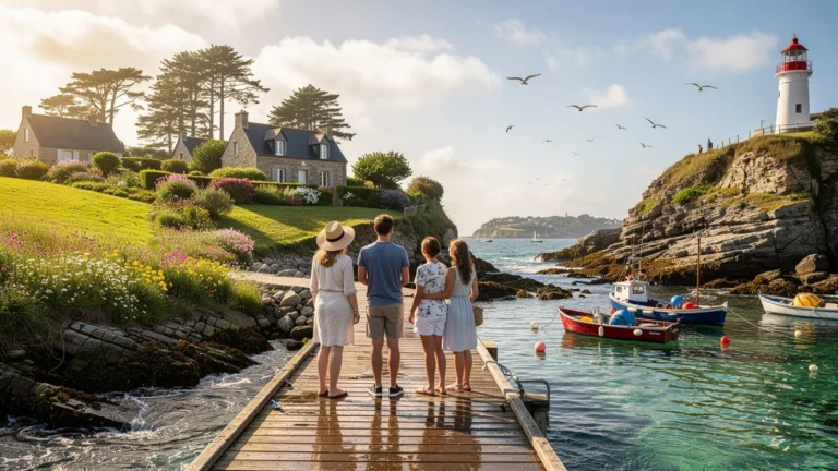 Vue photoréaliste des îles Île-aux-Moines et Île-d'Arz pour une excursion d'une journée