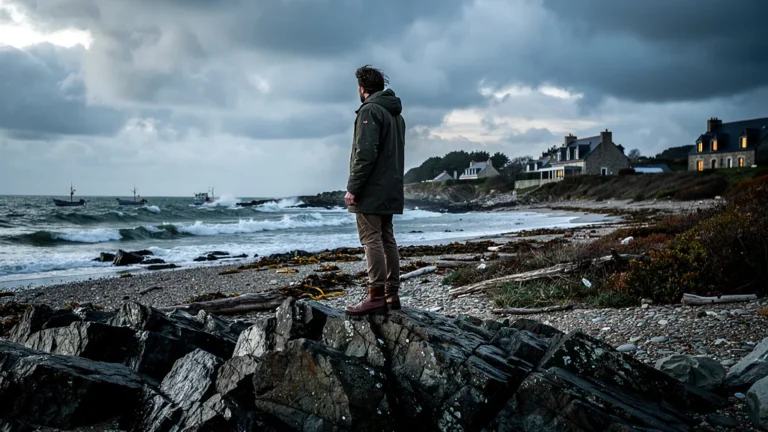 Côte sauvage de la presqu’île de Rhuys et Quiberon hors saison avec paysage naturel et ambiance calme